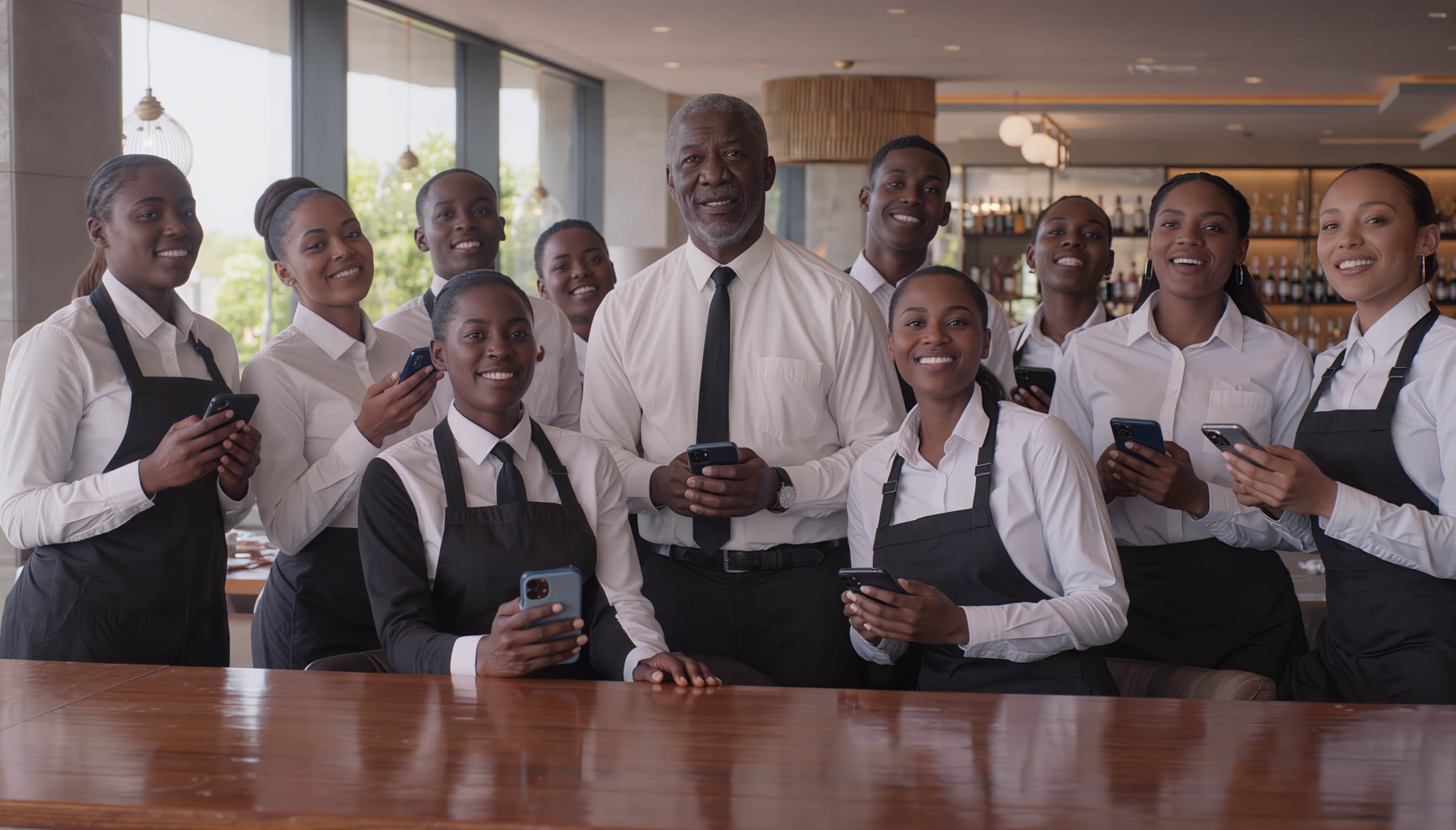 Service workers using Zuto Hub fintech platform for financial inclusion and tip management in South Africa